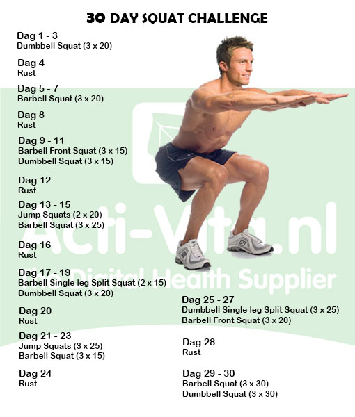30 dagen squat challenge