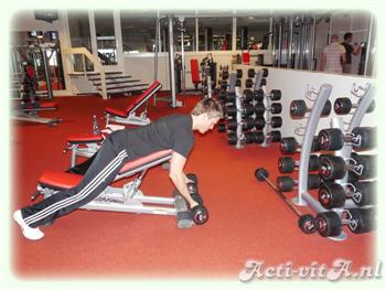 Dumbbell prone incline curl