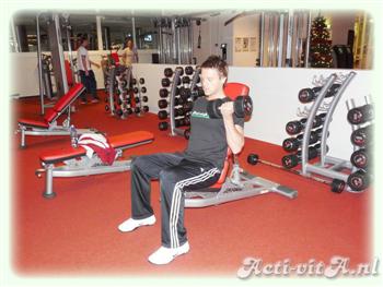 Dumbbell Seated curl